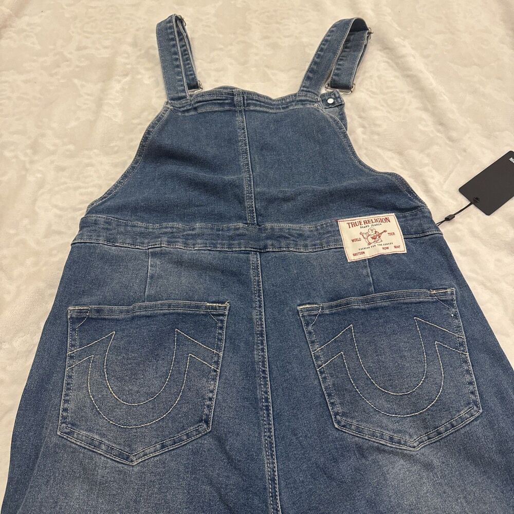 True Religion Women's Denims Straight Leg Overalls  size L